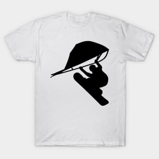 Snowboarder with kitewing T-Shirt